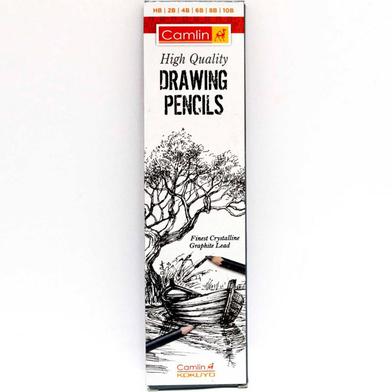 Camel Drawing And Sketch Pencil HB,2B,4B,6B,8B,10B - Pack of 6 image