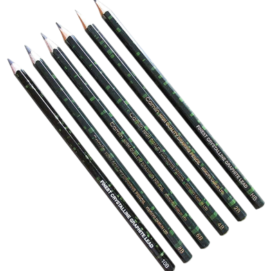 Camel High Quality Drawing Pencil, Finest Crystalline Graphite Lead 14 Hexagonal Pencil 1pc, Free Soft Charcoal image