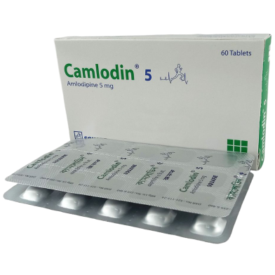 Camlodin 5 mg Tablet 15's Strip image