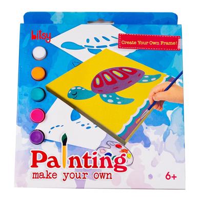 Bitsy Canvas Stencil Paint Set (Turtle) image