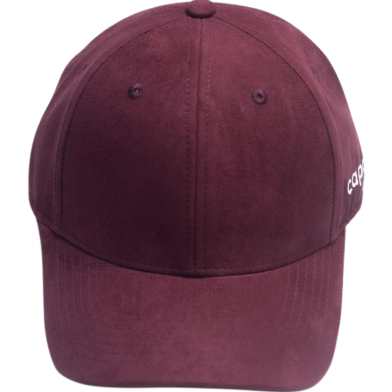 CapOn MAROON Suede Cap image