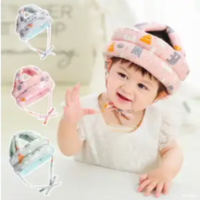 Cap Helmet To Protect The Baby'S Head,Baby Helmet Toddler Head Protector Baby Toddler Anti-Collision Cap Adjustable Child Safety Soft Helmet Toddler Anti-Fall Pad image