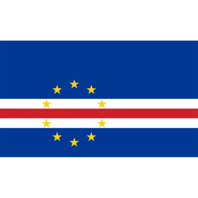 Cape Verde Flag FIFA World Cup 2026 Printed Polyester Fabric image
