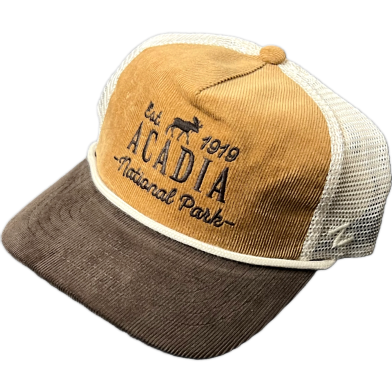 Capon Acadia National Park Baseball Hat Brown And Tan Cap image
