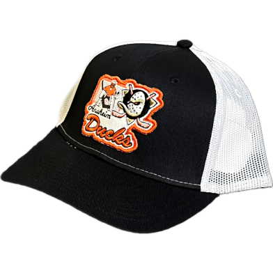 Capon Anaheim Ducks Authentic Pro Draft Trucker Hat. image
