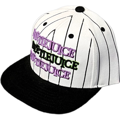 Capon Beetlejuice Pinstripe Snapback Cap (Age 6-18) image