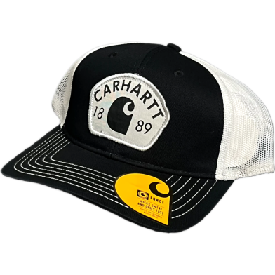 Capon Carhartt 1889 Patch Black/White Mesh Cap image