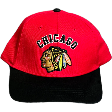 Capon Chicago Blackhawks Red/Black Cap image