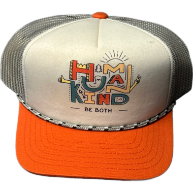 Capon Humankind Be Both Two Tone Trucker Cap (Kids Cap Age 6-18) Years image