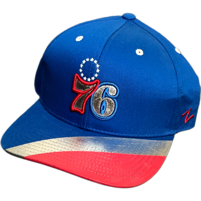 Capon Mitchell And Ness Philadelphia 76Ers Team Two Tone 2.0 Snapback Baseball Cap image