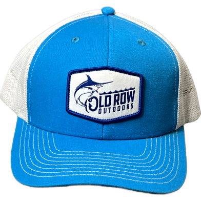 Capon Old Row Outdoors Trucker Blue And White Mesh Cap image