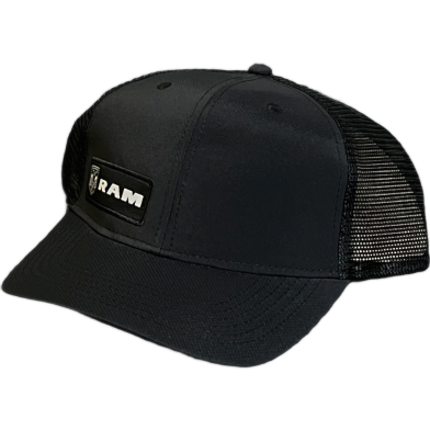 Capon Ram Black Mesh Trucker Cap image