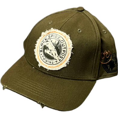 Capon Sportsman’S Outpost Distressed Olive Green Cap image