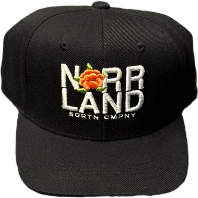 Capon Sqrtn Company Norrland Rose Black Snapback Cap (Kids Cap Age 6-18) Years image