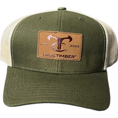 Capon Tc Ranch Trucker Cap Olive, Tan And Leather Patch image