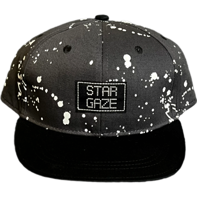 Capon Teenage STAR GAZE Black Baseball Cap ( Kids Cap Age 6-18 ) Years image