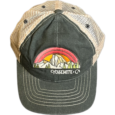 Capon Teenage Yosemite, CA Mesh Trucker Cap ( Kids Cap Age 6-18 ) Years image
