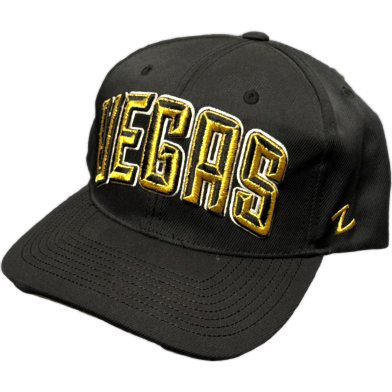 Capon Zephyr Nhl Vegas Golden Knights Villain Flat Bill Snapback Cap image