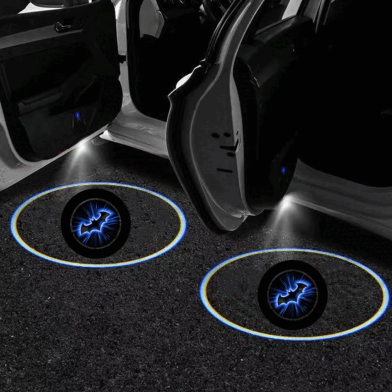 Car Door Shadow Wireless Batman Logo Projection Light 1 Pair (2 Piece) image