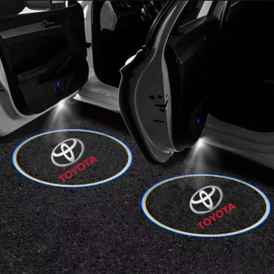 Car Door Shadow Wireless Toyota Logo Projection Light 1 Pair (2 Piece) image