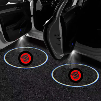 Car Door Shadow Wireless Transformers Logo Projection Light 1 Pair (2 Piece) image