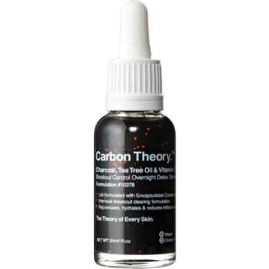 Carbon Theory Charcoal Tea Tree Oil Vitamin E Overnight Detox Serum 30ml image