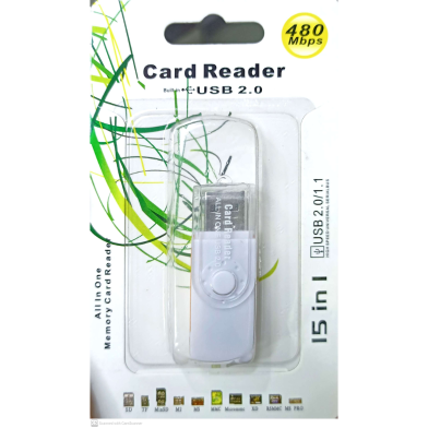 Card Reader USB 2 All In One Multi Memory Card Reader For SD Mini SDHC MS Micro M2 TF MMC image