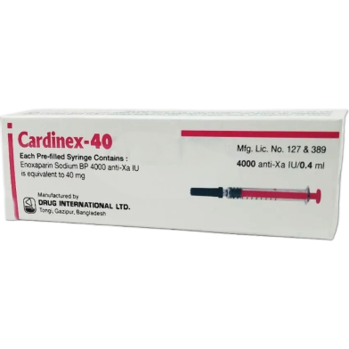 Cardinex-40 4000 Sc Injection 0.4 ml Pre-Filled Syringe image