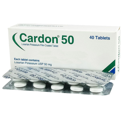 Cardon 50 mg Tablet 10's Strip image