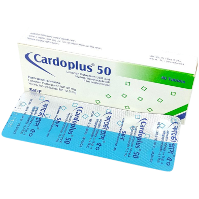 Cardoplus 50 mg Plus 12.5 mg Tablet 10's Strip image