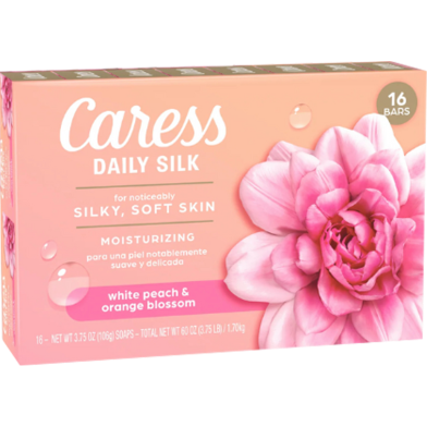 Caress Dairy Silk Peach Orange Moisturizing 16X 106 gm image