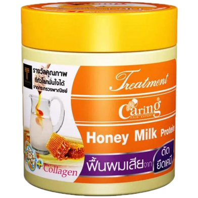 Caring Honey Milk Protein Hair Treatment Jar 500 ml image
