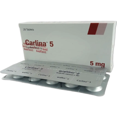 Carlina 5 mg Tablet 10's Strip image