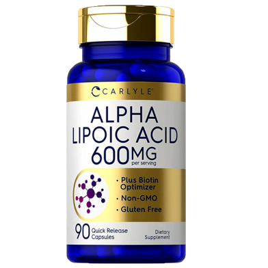 Carlyle Alpha Lipoic Acid 600mg – 90 Capsules -523325091 image