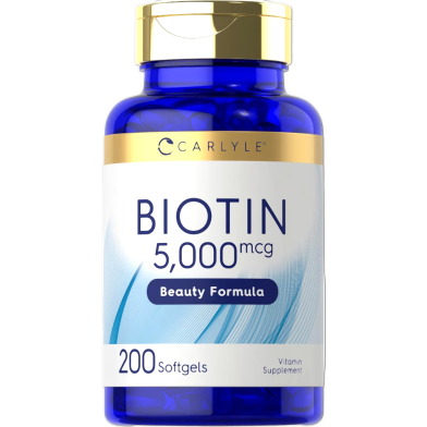 Carlyle Biotin 5000mcg 200 Softgels - X003pzju45 image