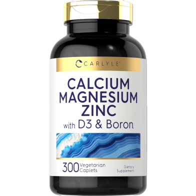 Carlyle Calcium Magnesium Zinc With D3 and Boron 300 Vegetarian Capsules - X0031RY4IJ image