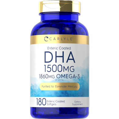 Carlyle DHA 1500MG 180 Enteric Coated Softgels - X0033GK4OV image