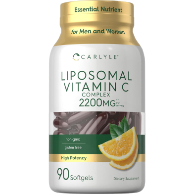 Carlyle Liposomal Vitamin C 2200mg 90 Softgels -526497623 image