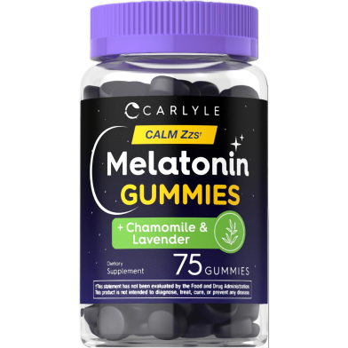 Carlyle Melatonin Gummies Plus Chamomile And Lavender 75 Gummies - X003z4n08x image
