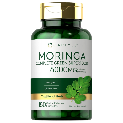 Carlyle Moringa Complete Green Superfood Supplement 6000 mg 180 Capsules -522992785 image