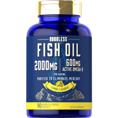 Carlyle Odorless Fish Oil 2000MG 90 Odorless Coated Softgels - X003U8TWDV image