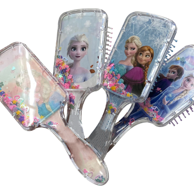 Cartoon Air Cushion Hair Brush Transparent Rainbow Kids Massage Comb image