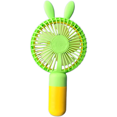 Cartoon Handheld USB Charging Mini Fan with Phone Stand - 3 Speed image