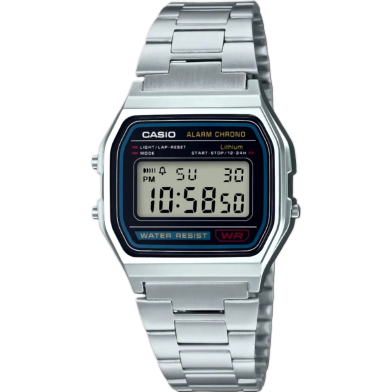 Casio A158wa 1df Classic Digital Chain Men Watch image