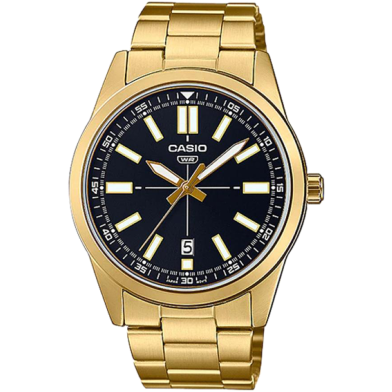 Casio Analog Black Dial Watch For Men image