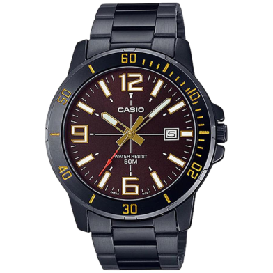 Casio Analog Watch For Men-Black image