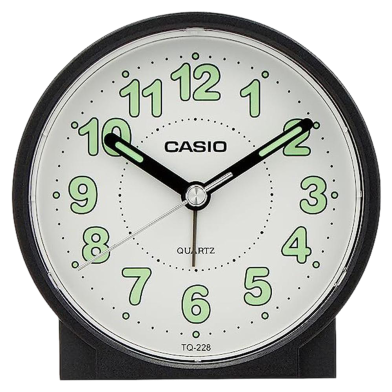 Casio Clock Alarm Table Analog Casio - Black image