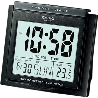 Casio DQ-750F-1DF Digital Alarm Clock with Temperature Widget image
