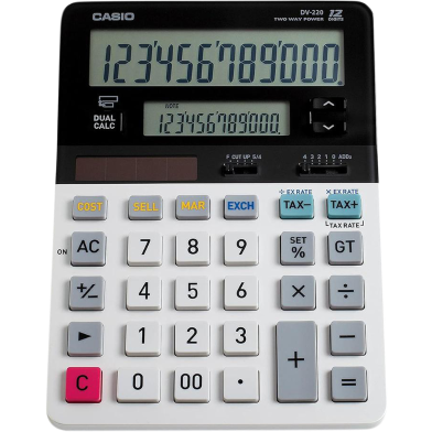 Casio Dual Display Desktop Calculator image