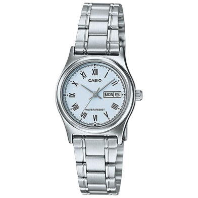 Casio Duro Mens Analog Stainless Steel Watch image